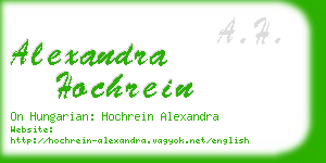 alexandra hochrein business card